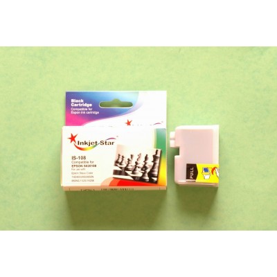 Compatible Epson S020108 black inkjet cartridge