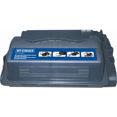 Remanufactured HP Q5942X (HP 42X) high yield black laser toner cartridge