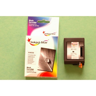 Remanufactured Canon BC-02 black ink cartridge
