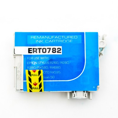 Remanufactured Epson T087220 Cyan ink cartridge