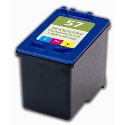 Remanufactured HP C6657 (No. 57) color ink cartridge