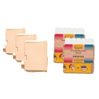 Compatible Epson S020187 black (3 pieces) and S20193 color (2 pieces) inkjet cartridges