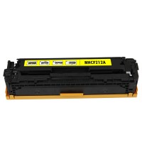 Remanufactured HP CF212A (HP 131A) yellow laser toner cartridge