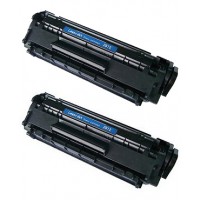 Compatible HP Q2612A (HP 12A) black laser toner cartridge (2 pieces)