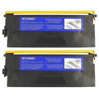 Compatible Brother TN460 high yield black laser toner cartridge - twin pack (2)