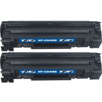 Compatible HP CB436A (HP 36A) black laser toner cartridge (2 pieces)