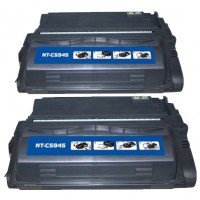 Remanufactured HP Q5945A (HP 45A) black laser toner cartridge (2 pieces)