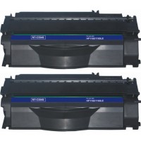 Remanufactured HP Q5949A (HP 49A) black laser toner cartridge (2 pieces)