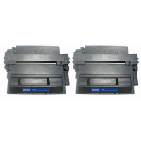 Compatible HP Q6511X (HP 11X) high yield black laser toner cartridge (2 pieces)