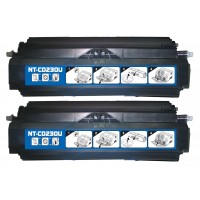 Remanufactured Lexmark Optra E230/E330/E340 series high yield black laser toner cartridges (2 pieces)