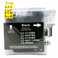 Compatible Brother LC75BK black ink cartridge