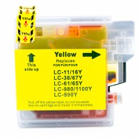 Compatible Brother LC75Y yellow ink cartridge