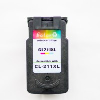 Remanufactured Canon CL-211XLC high capacity color ink cartridge