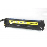 Remanufactured HP CE322A (HP 128A) yellow laser toner cartridge
