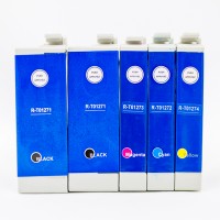 Remanufactured Epson high yield inkjet cartridges (2 T127120 black, 1 T127220 cyan, 1 T127320 magenta and 1 T127420 yellow)