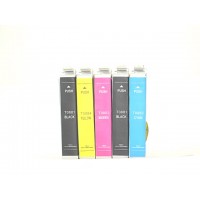 Remanufactured Epson inkjet cartridges (2 T088120 black, 1 T088220 cyan, 1 T088320 magenta and 1 T088420 yellow)