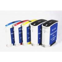 Remanufactured HP ink cartridges - C4844A (No. 10) high capacity black (2 pieces), C4836AN (No. 11) cyan (1 piece), C4837AN (No. 11) magenta (1 piece) and  C4838AN (No. 11) yellow (1 piece)