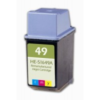 Remanufactured HP 51649A (No. 49) color ink cartridge