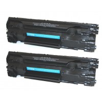 Compatible HP CE285A (HP 85A) black laser toner cartridge (2 pieces)