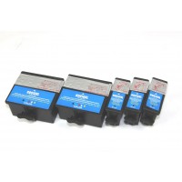 Compatible Kodak #10XL high yield ink cartridges (3 black and 2 color) value pack