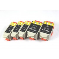 Compatible Kodak #30XL high yield ink cartridges (3 black and 2 color) value pack