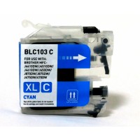Compatible Brother LC103C high yield cyan ink cartridge