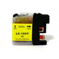 Compatible Brother LC105Y extra high yield yellow ink cartridge