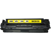 Remanufactured HP CB542A (HP 125A) yellow laser toner cartridge