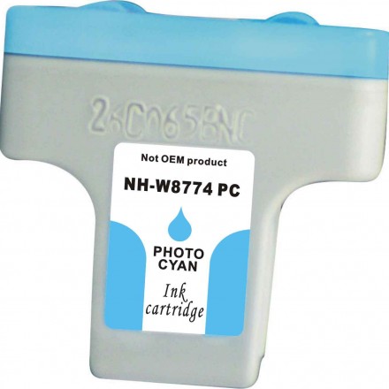 Remanufactured HP C8774WN (#02) high yield light cyan ink cartridge