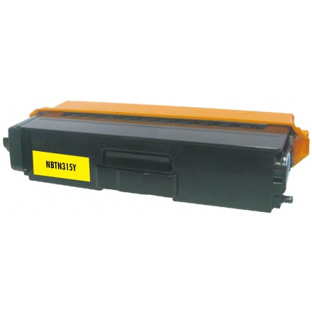 Compatible Brother TN315Y high yield (replacing TN310Y standard yield) yellow laser toner cartridge