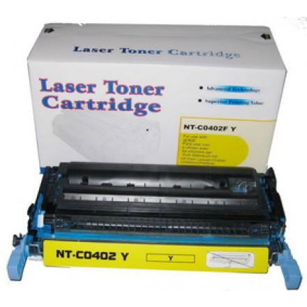Remanufactured HP CB402A (HP 642A) yellow laser toner cartridge