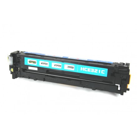 Remanufactured HP CE321A (HP 128A) cyan laser toner cartridge