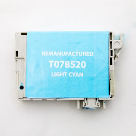 Remanufactured Epson T078520 light cyan ink cartridge