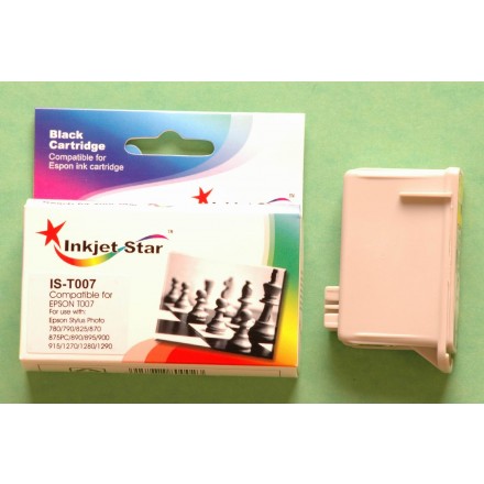 Remanufactured Epson T007201 black inkjet cartridge