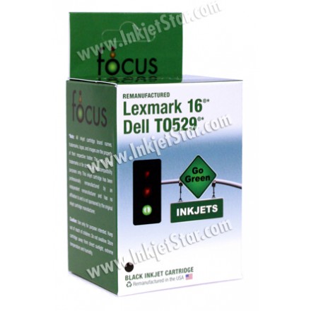 Remanufactured Dell T0529 black ink cartridge